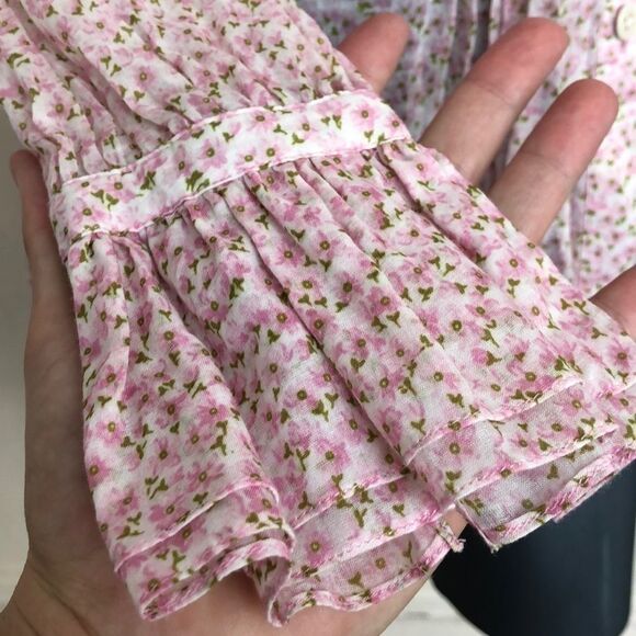 MICHAEL KORS Voile tunic lightweight pleated long sleeve - Picture 7 of 15